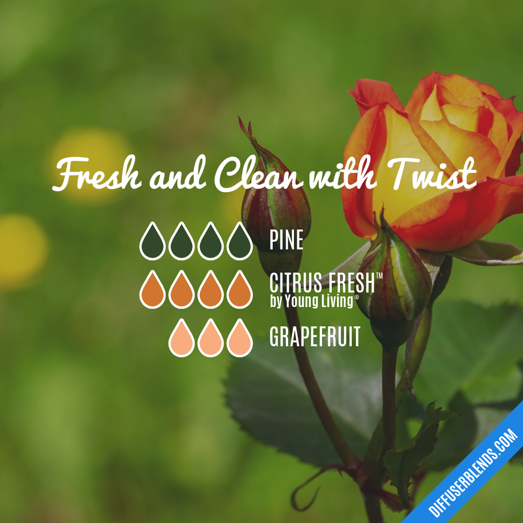 Fresh and Clean with Twist — Essential Oil Diffuser Blend