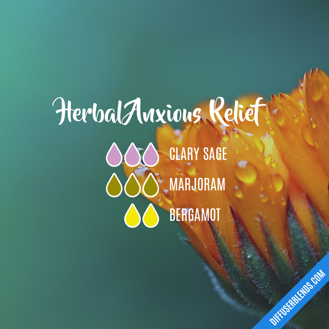 Herbal Anxious Relief — Essential Oil Diffuser Blend