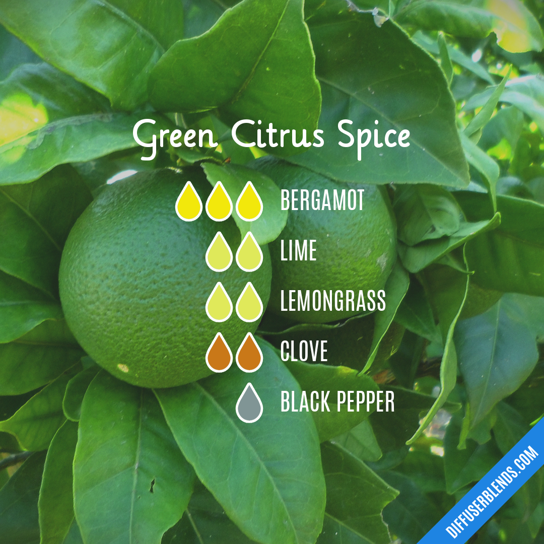 Green Citrus Spice — Essential Oil Diffuser Blend