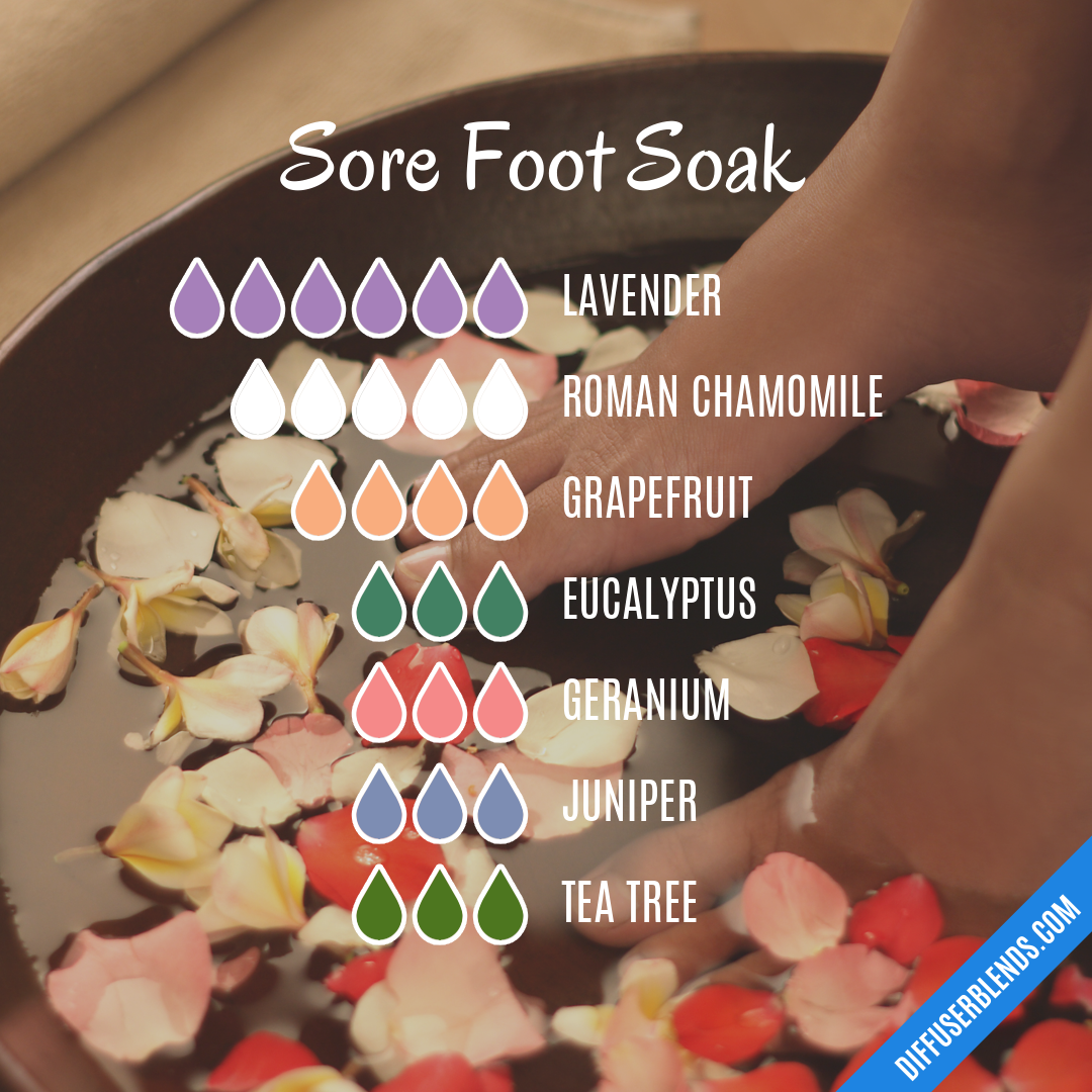 Sore Foot Soak — Essential Oil Diffuser Blend