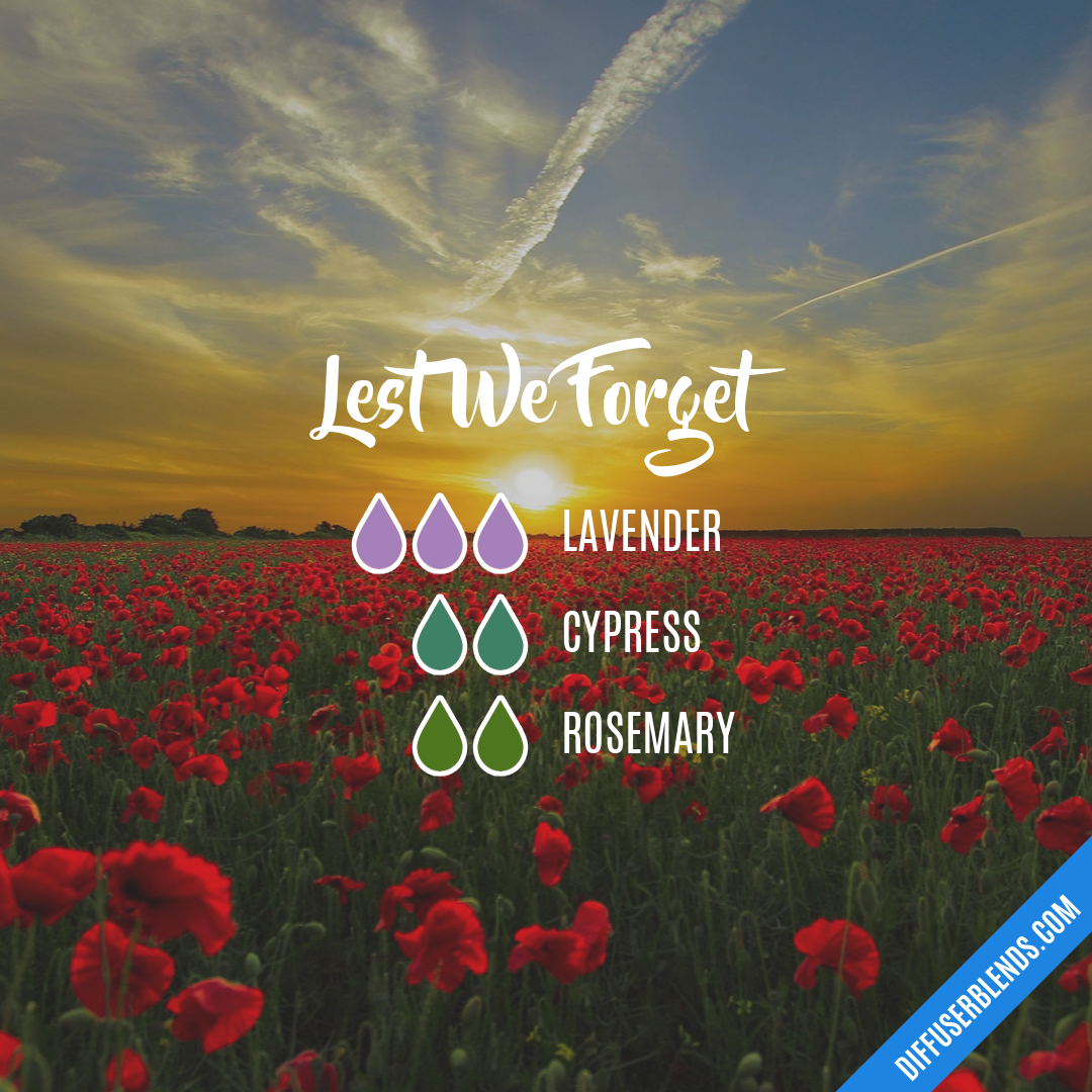 Lest We Forget — Essential Oil Diffuser Blend