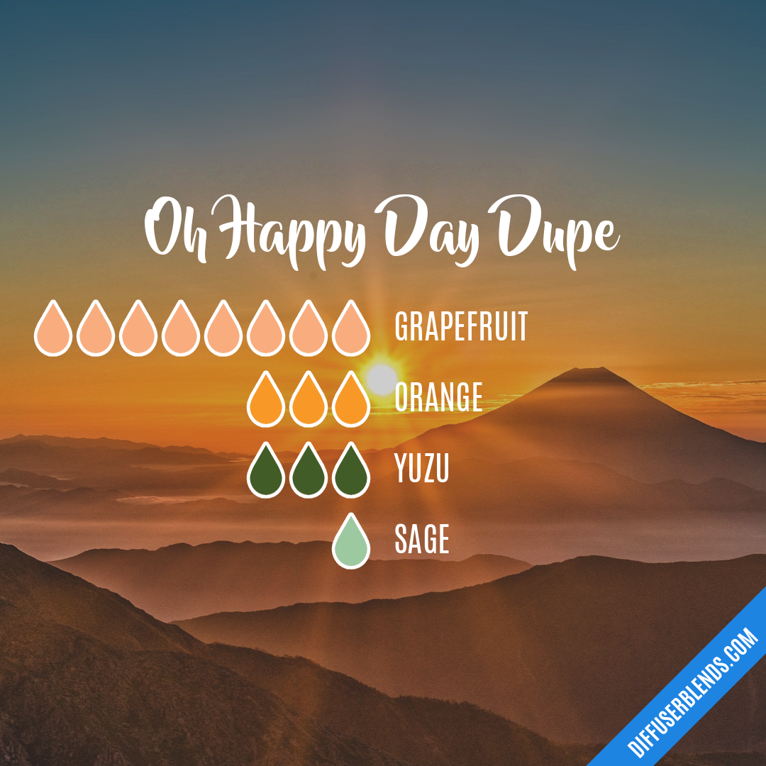 Oh Happy Day Dupe — Essential Oil Diffuser Blend