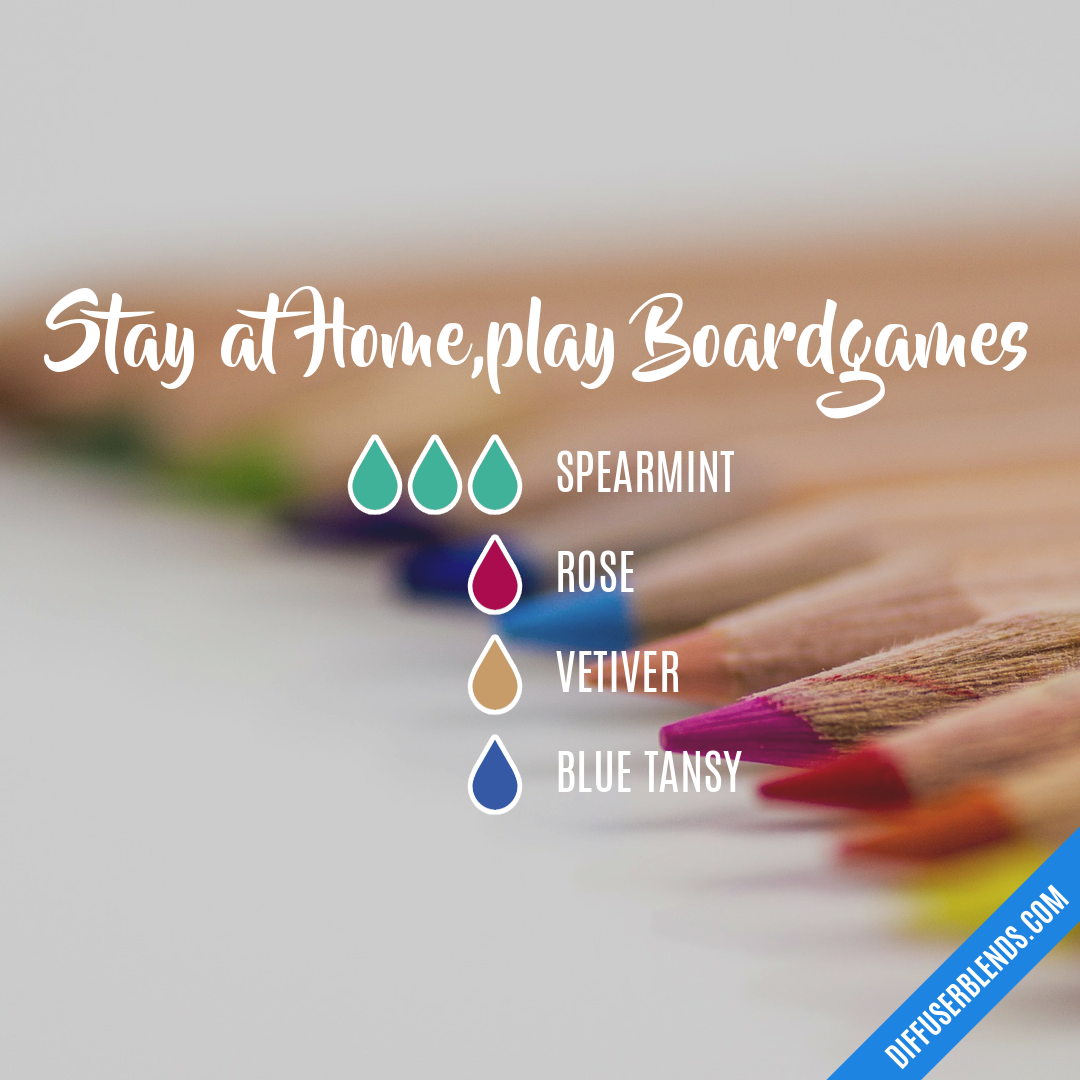 Stay at Home,play Boardgames — Essential Oil Diffuser Blend