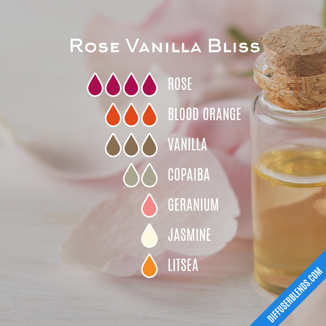 Rose Vanilla Bliss — Essential Oil Diffuser Blend