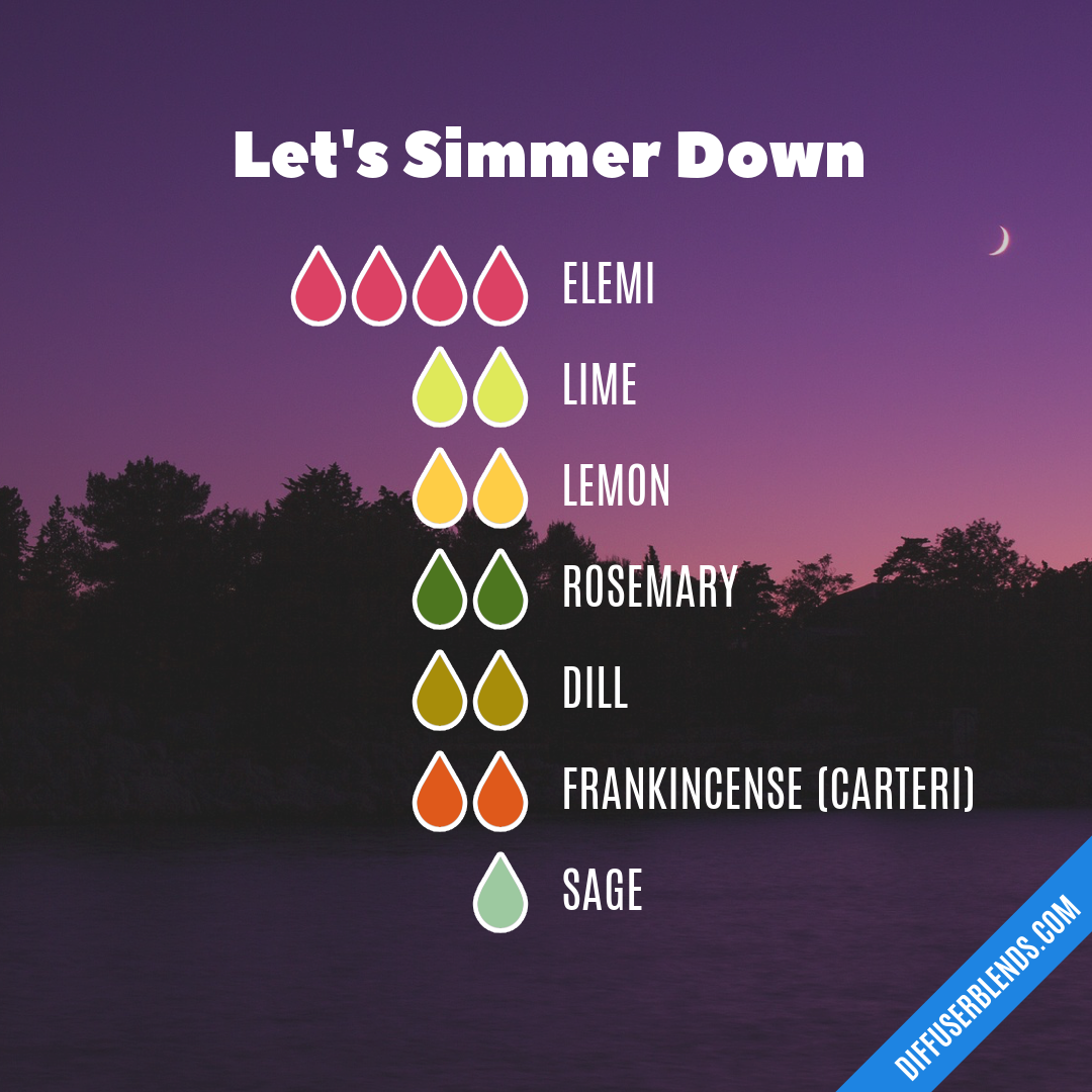 Let's Simmer Down — Essential Oil Diffuser Blend