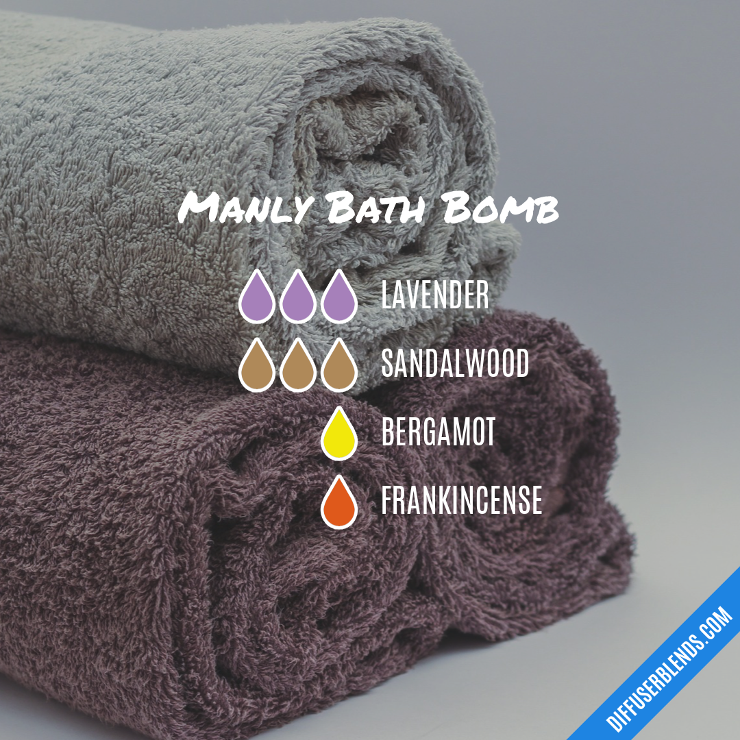 Manly Bath Bomb — Essential Oil Diffuser Blend