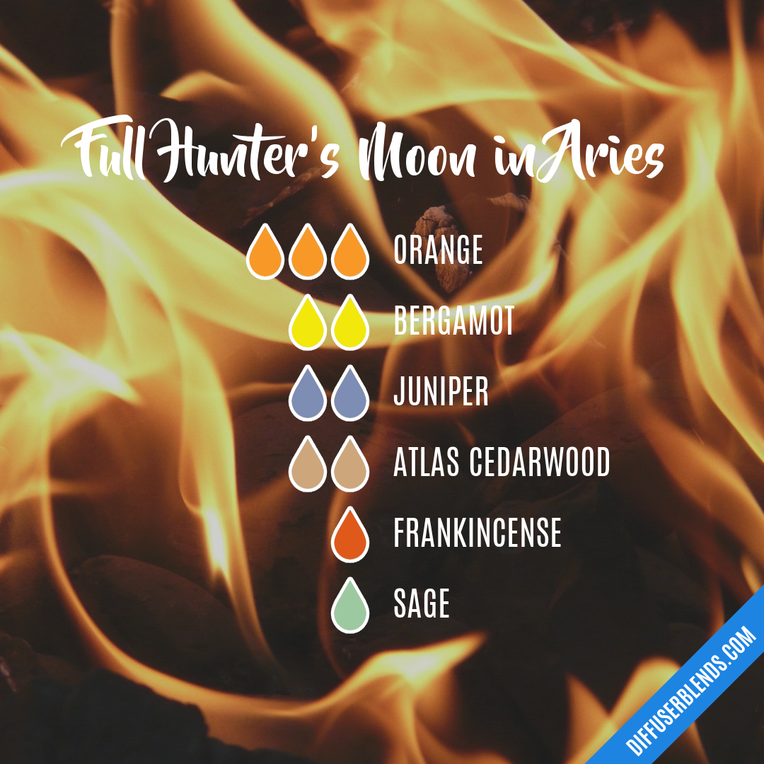 Full Hunter's Moon in Aries — Essential Oil Diffuser Blend