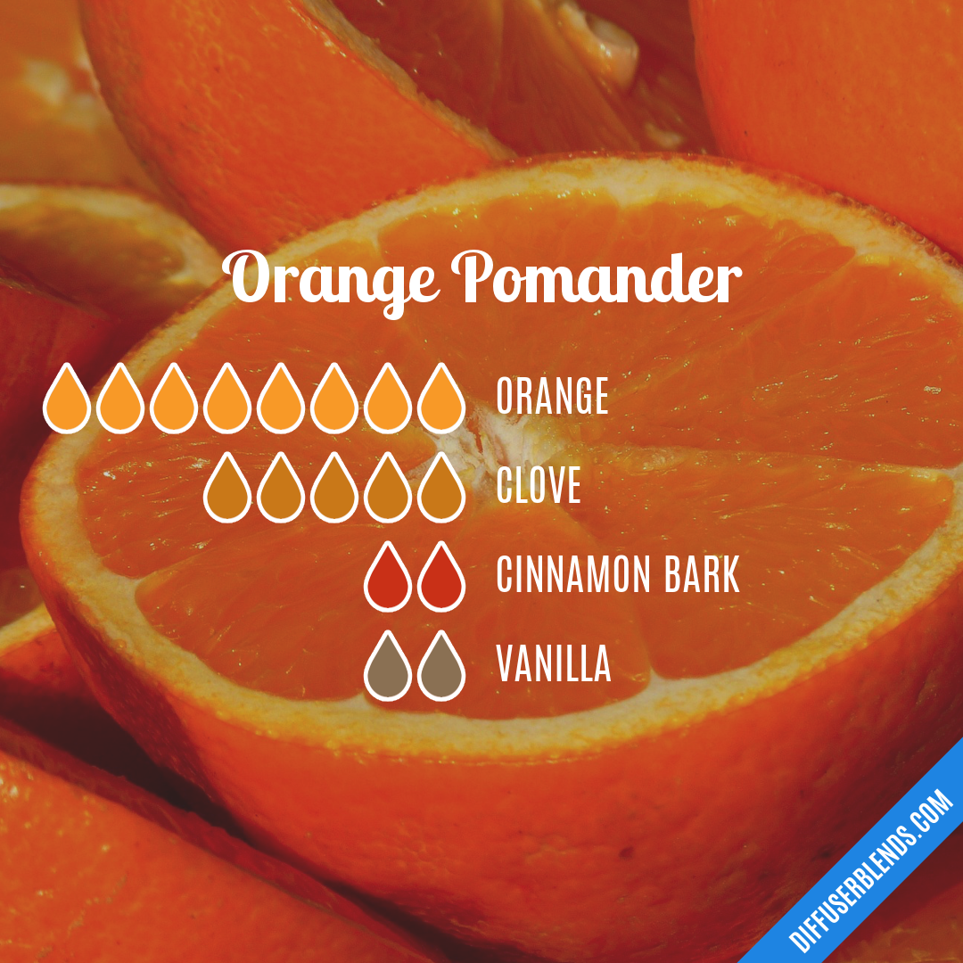 Orange Pomander — Essential Oil Diffuser Blend