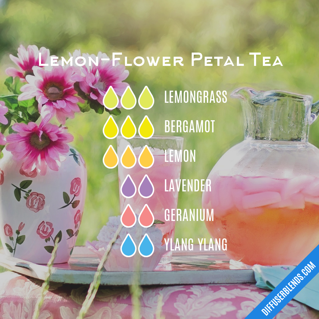 Lemon-Flower Petal Tea — Essential Oil Diffuser Blend