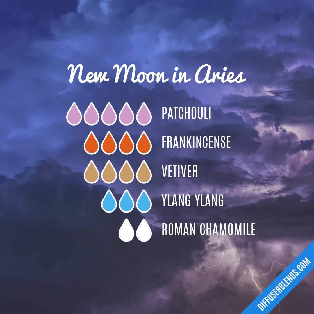 New Moon in Aries — Essential Oil Diffuser Blend