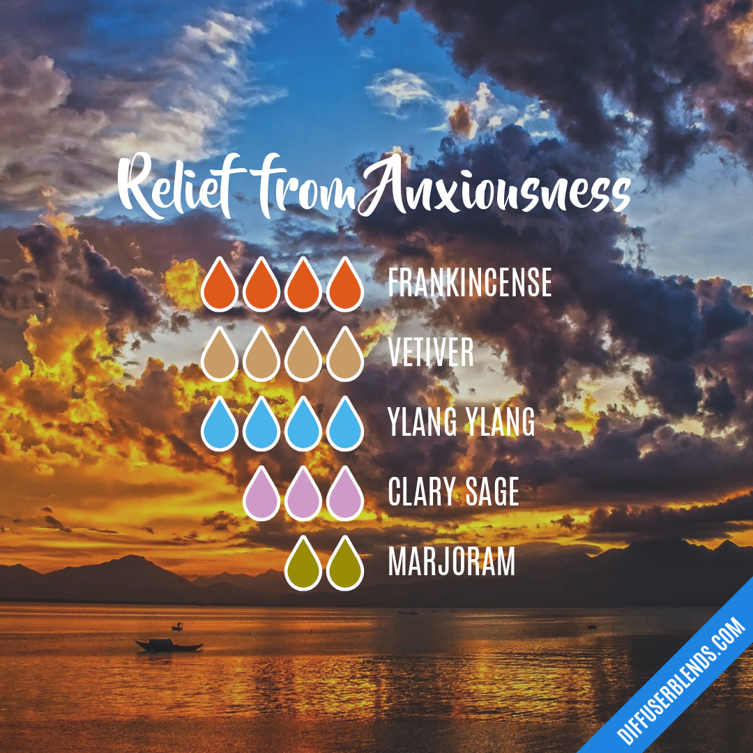 Relief from Anxiousness — Essential Oil Diffuser Blend