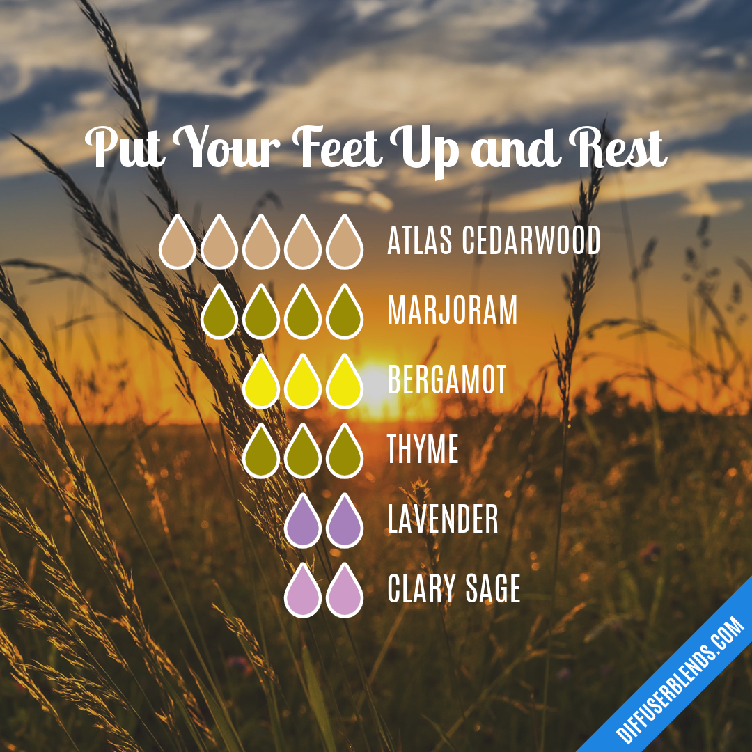 Put Your Feet Up and Rest — Essential Oil Diffuser Blend