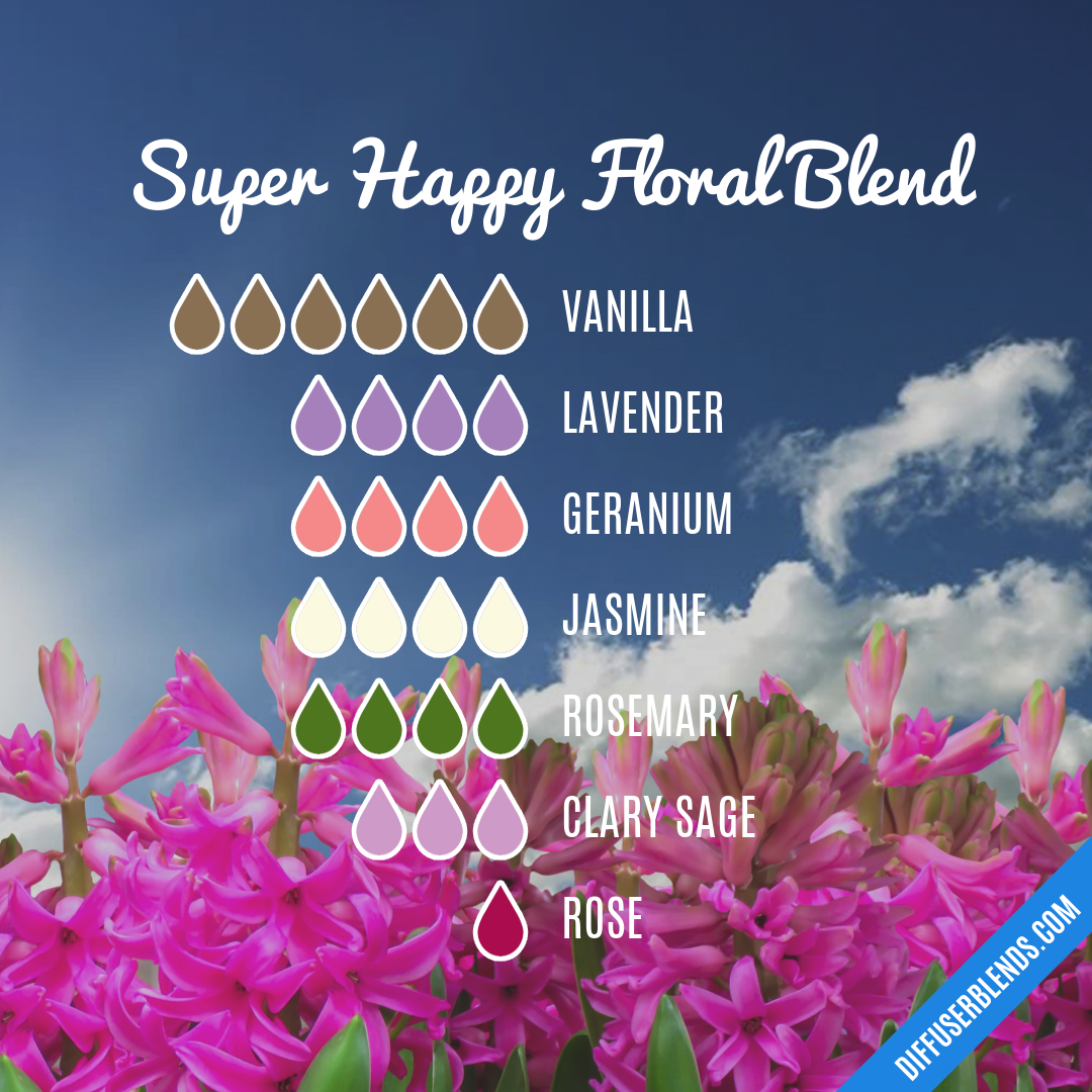 Super Happy Floral Blend — Essential Oil Diffuser Blend