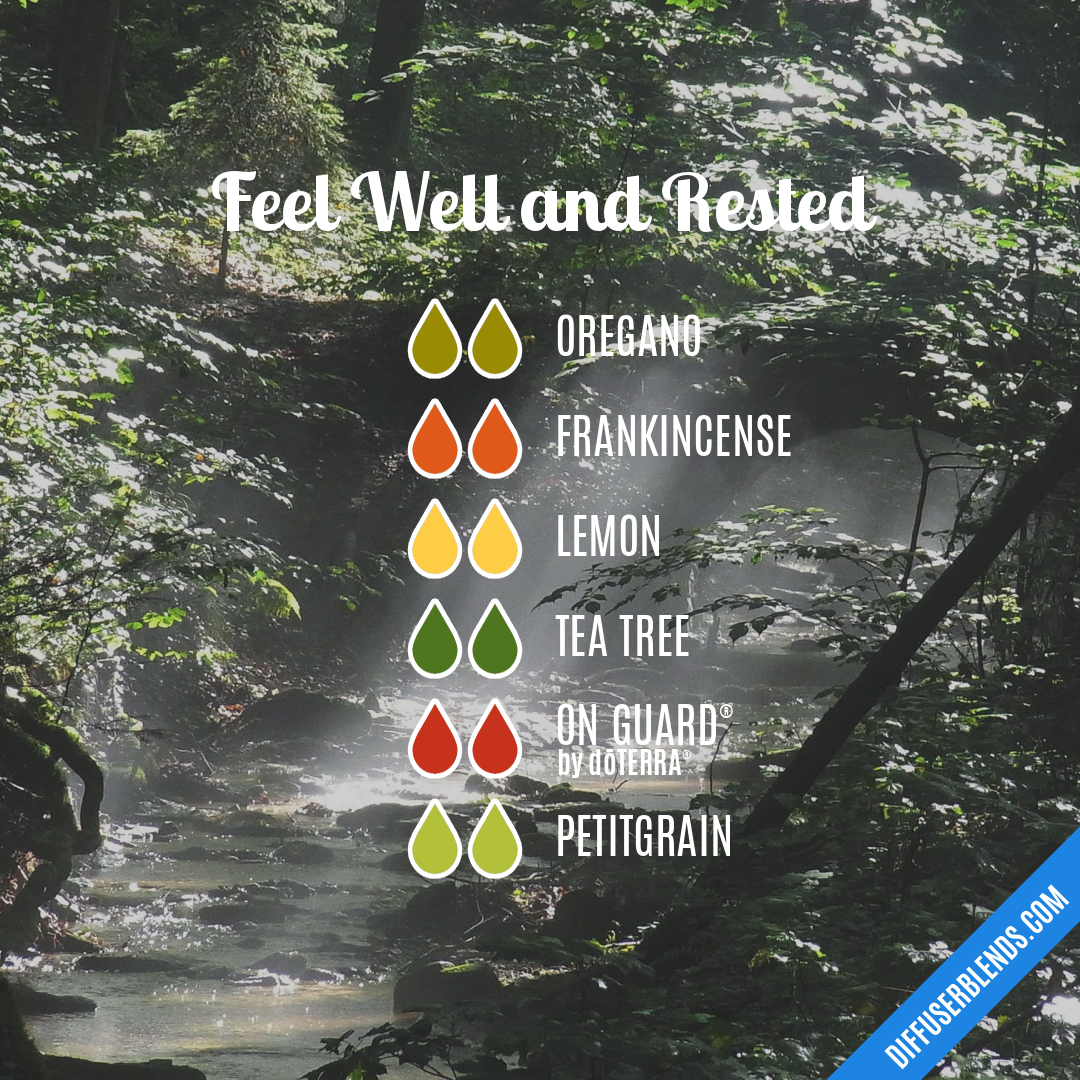 Feel Well and Rested — Essential Oil Diffuser Blend