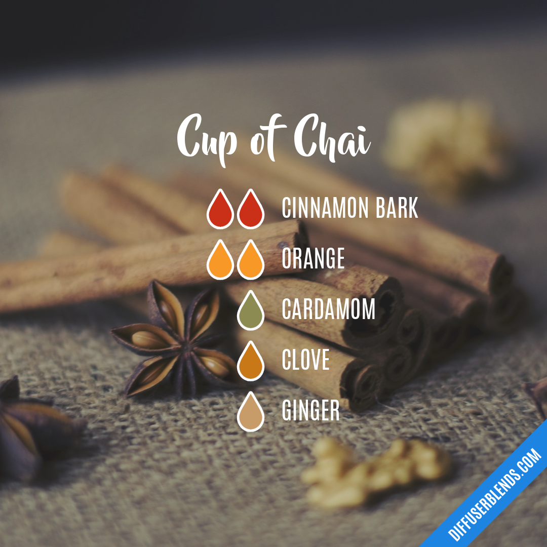 Blend Recipe: 2 drops Cinnamon Bark, 2 drops Clove, 2 drops Orange, 2 drops  Bay