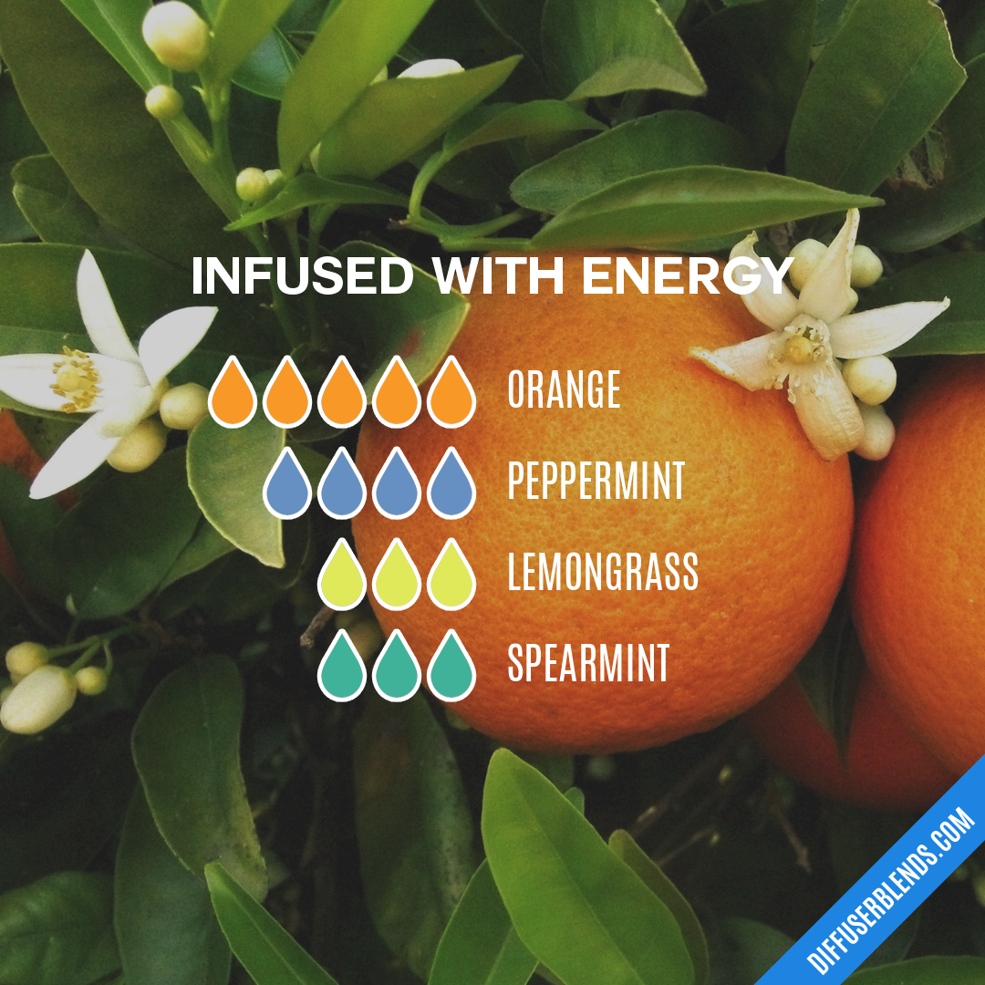 Infused with Energy — Essential Oil Diffuser Blend